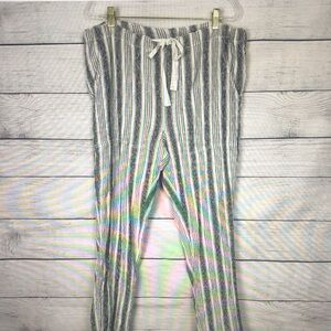 Striped Gray and White Lounge Pants